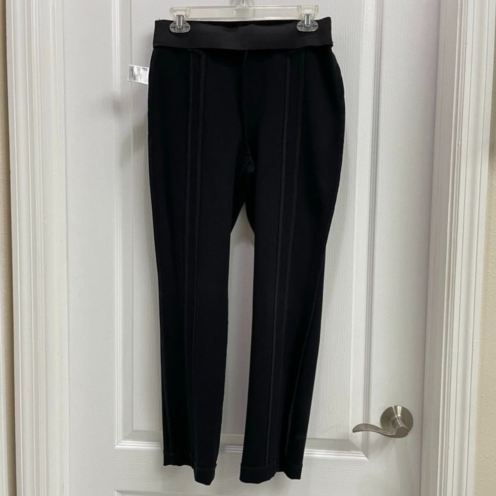 INC International Concepts Women Black Pants Straight Leg Elastic Waist 8P NWOT - Picture 6 of 11